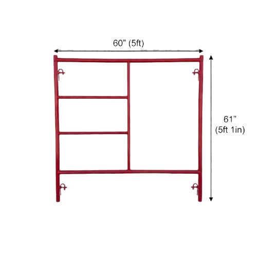 5' x 5'1" W-Style Single Ladder Scaffold Frame