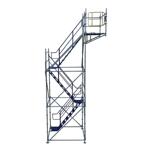 21-foot RingLock Scaffolding Stair Tower with internal stair unit and top landing platform 3