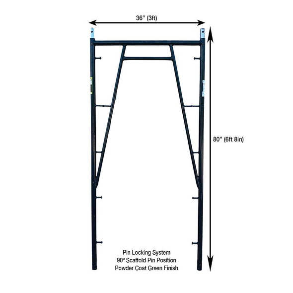 3'X6'8" Snap-On Scaffold Frame DimensionsScaffold sheeting and debris netting | Southwest Scaffolding & Supply