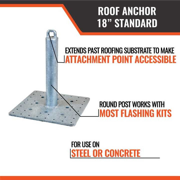 Roof Anchor / 18" Galvanized Steel SWS-A6301 | Southwest Scaffolding & Supply