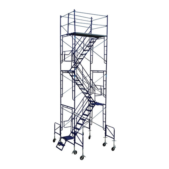 21-Foot Rolling Scaffold Stair Tower Kit with Outriggers SWS-RST-21 21-Foot Rolling Scaffold Stair Tower Kit with Outriggers SWS-RST-21