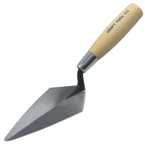 GG420 Kraft Tools 4" x 2" Pointing Trowel with Wood Handle