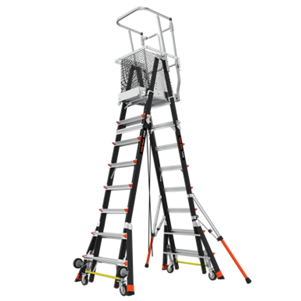 Little Giant 18515-240 Adjustable Safety Cage Ladder