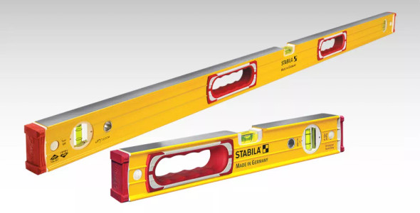 Stabila 37816 Type 196 heavy duty level set including 48 inch and 16 inch levels