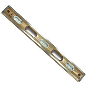 Marshalltown 48 inch Crick wood level with cushioned rubber ends and 0.015 accuracy