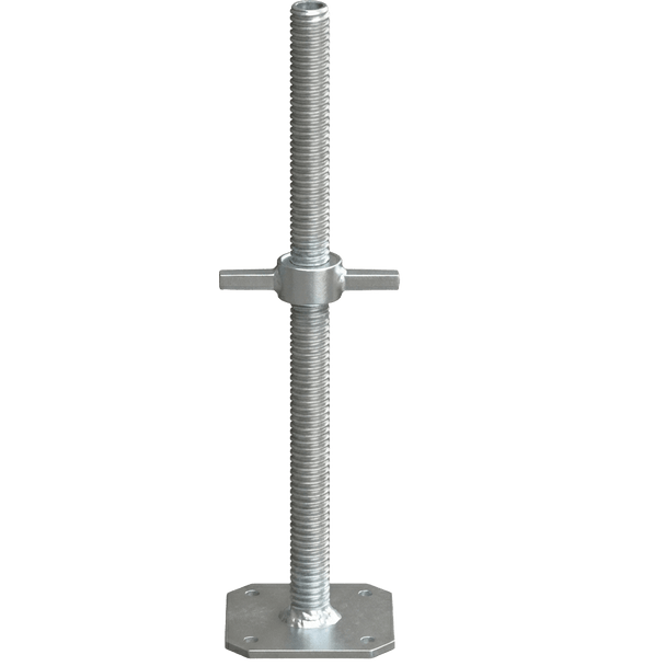 Ringlock Screw Jack with Base Plate is a professional-grade starting base engineered to provide essential stability and precision leveling for scaffolding towers