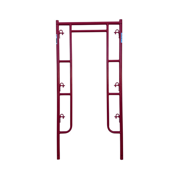 3 foot by 6 foot 7 inch W-style walk thru scaffold frame for narrow construction access
