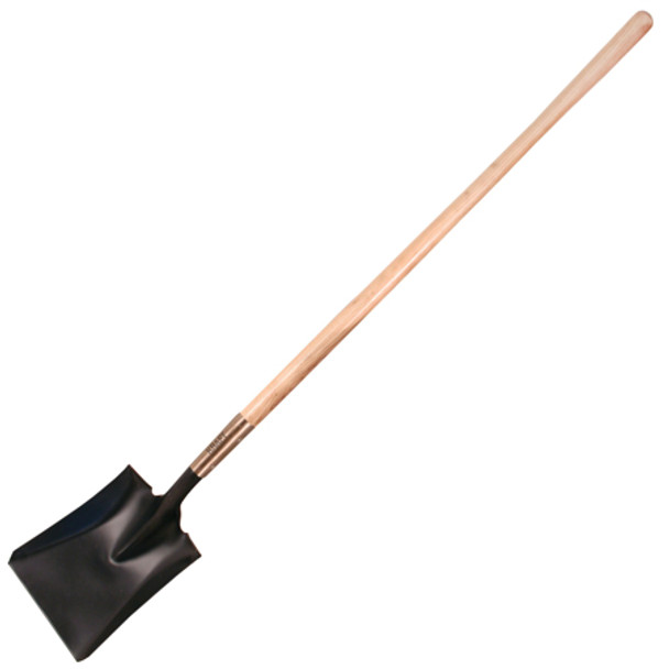 GG861 Kraft Tools Square Point Shovel with Long Wood Handle