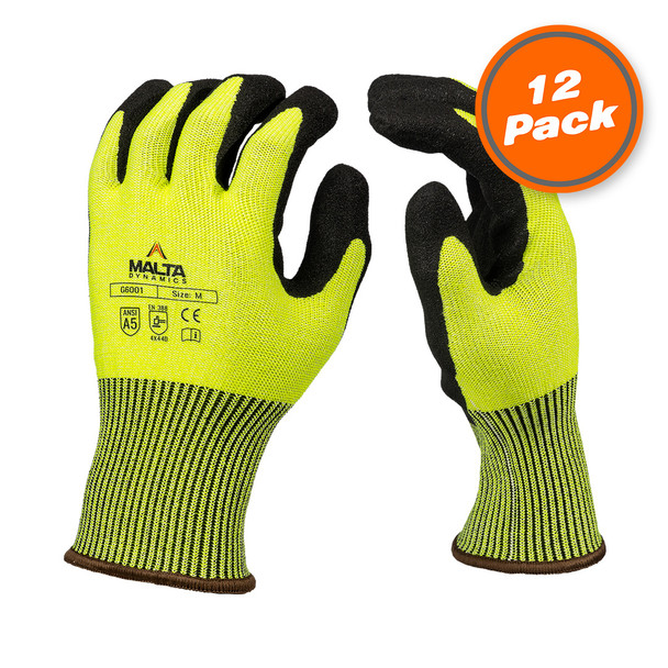 Non-Insulated Cut Level-5 Work Gloves (12 Pack) from Malta Dymanics SWS-G6 - Southwest Scaffolding & Supply Co.