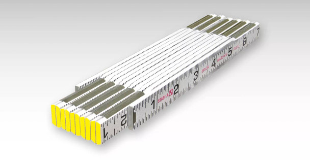 Stabila 80005 Oversize Brick folding rule made of premium beech wood with 1/16th inch scale