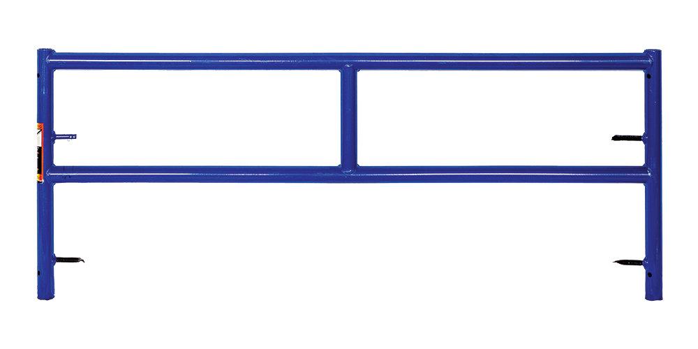 Single ladder frame scaffolding