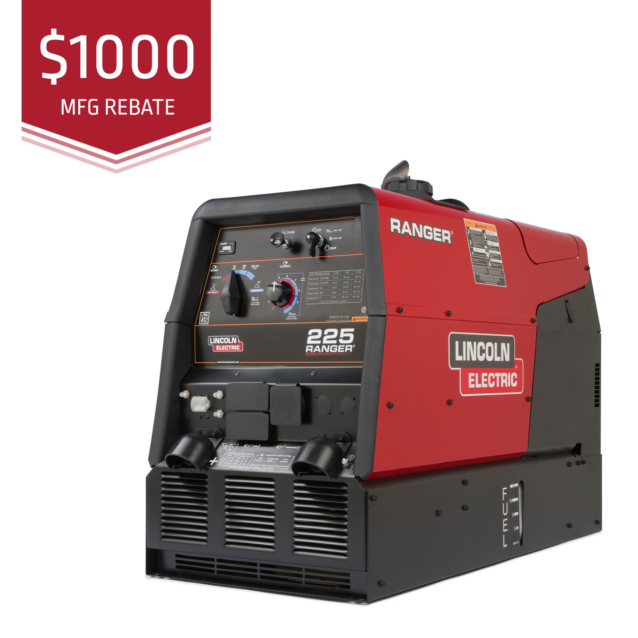Lincoln Ranger 225 Kohler Engine Driven Welder K2857-1