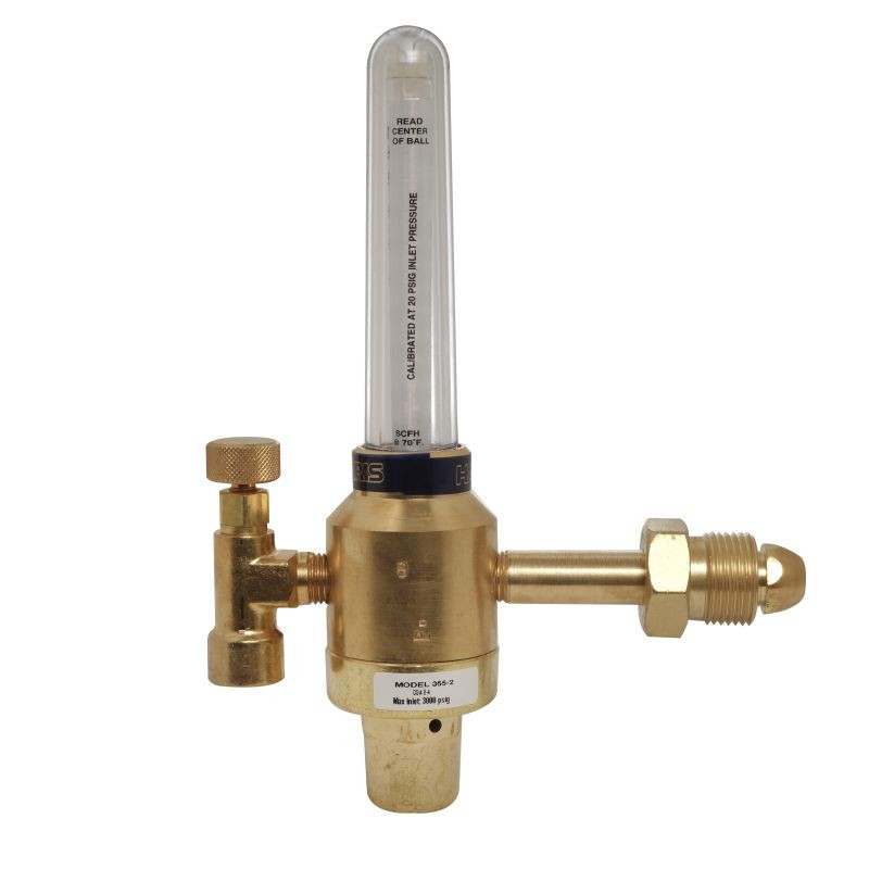 Harris Model 3552 Argon (He) Flowmeter Regulator 3552Ar/He580