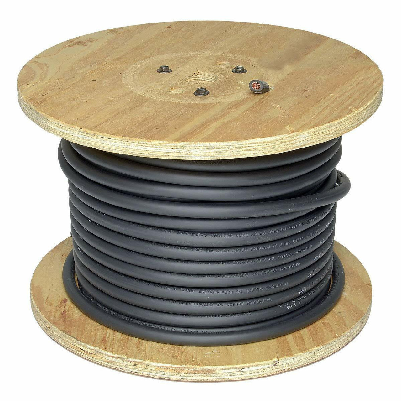 Direct Wire & Cable 500 Foot Spool of Black 1/0 Flex-A-Prene Welding &  Battery Cable Made In USA