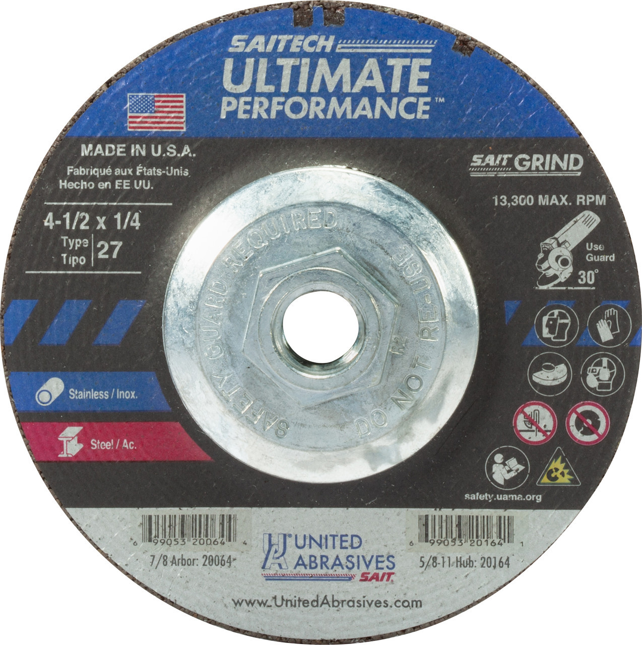 United Abrasives Sait 20064 4-1/2 