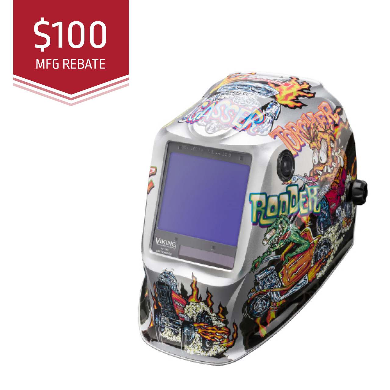 Lincoln Viking 3350 Hot Rodders Welding Helmet K4440-4
