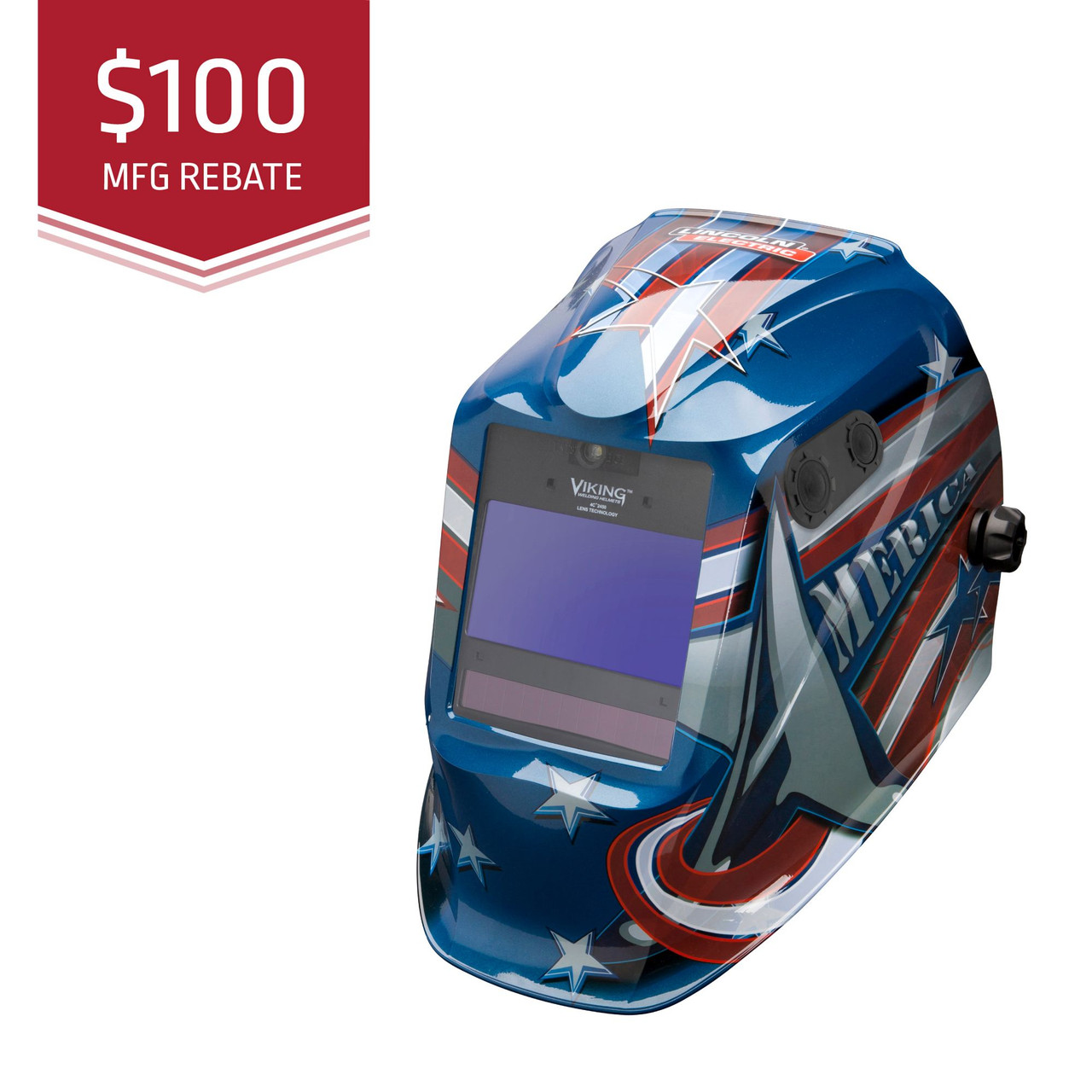 Lincoln Viking 3350 All American Welding Helmet K3175-4