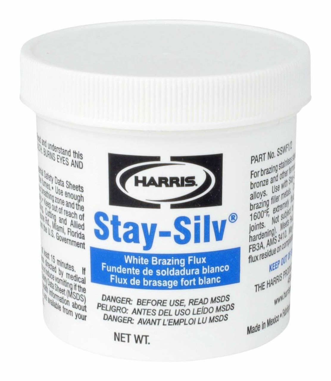 Harris Stay-Silv White Brazing Flux .25 lb. Jar SSWF1/4