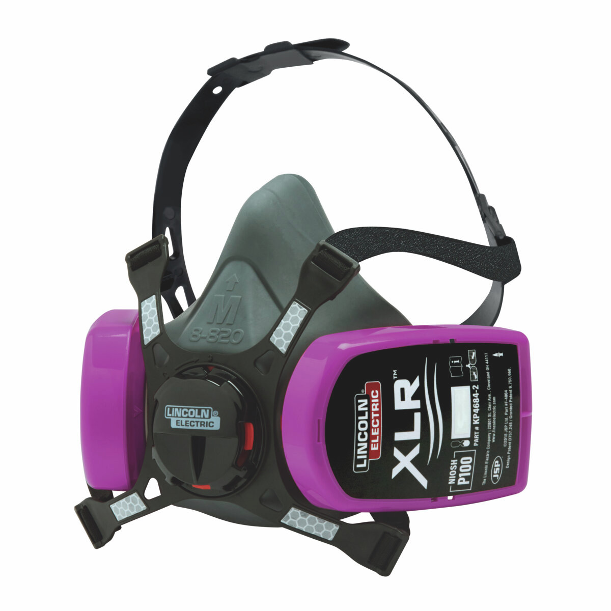 SOLDA　FLUOR HP4 Lincoln XLR P100 Half Mask Welding Respirator