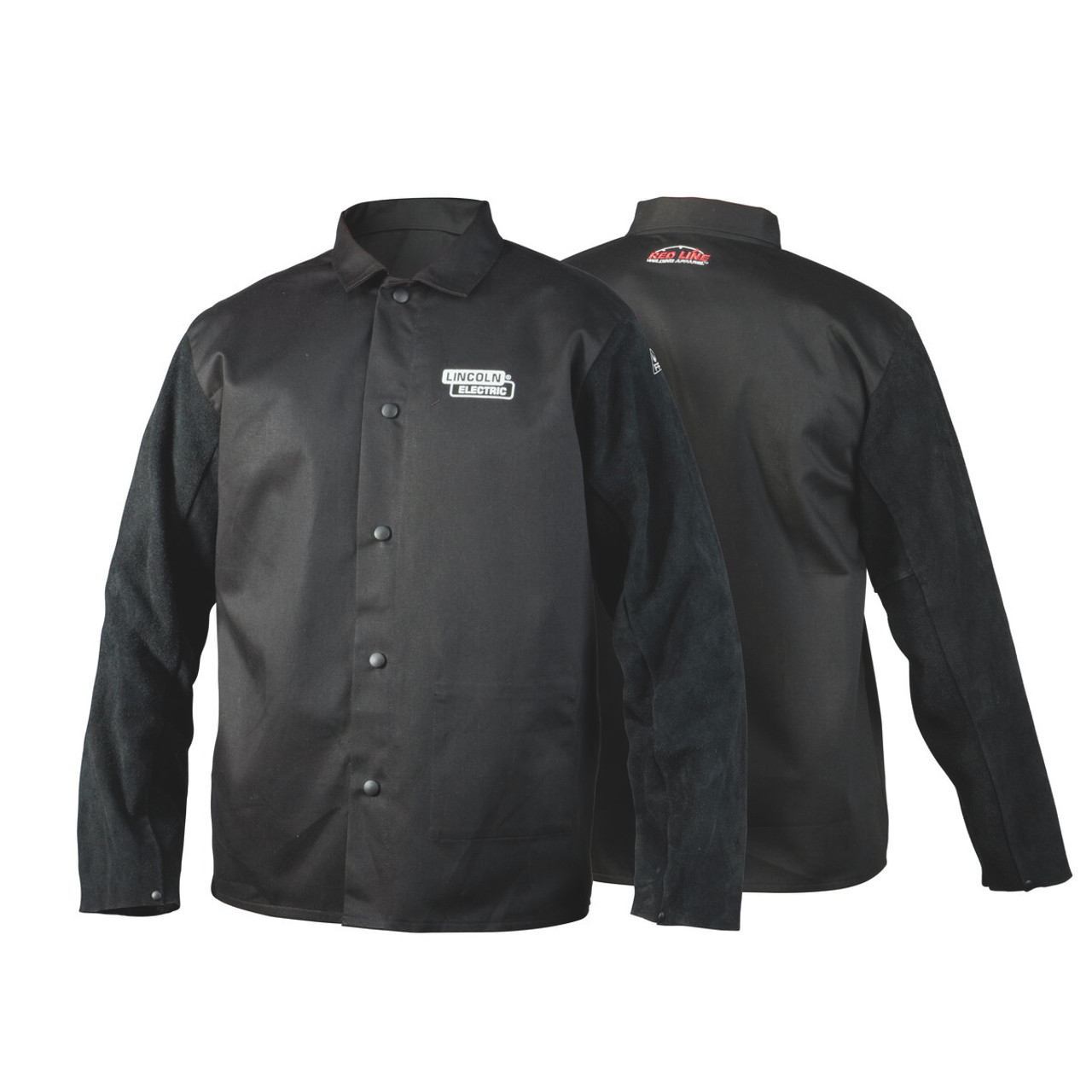 Lincoln Traditional Split Leather-Sleeved Welding Jacket