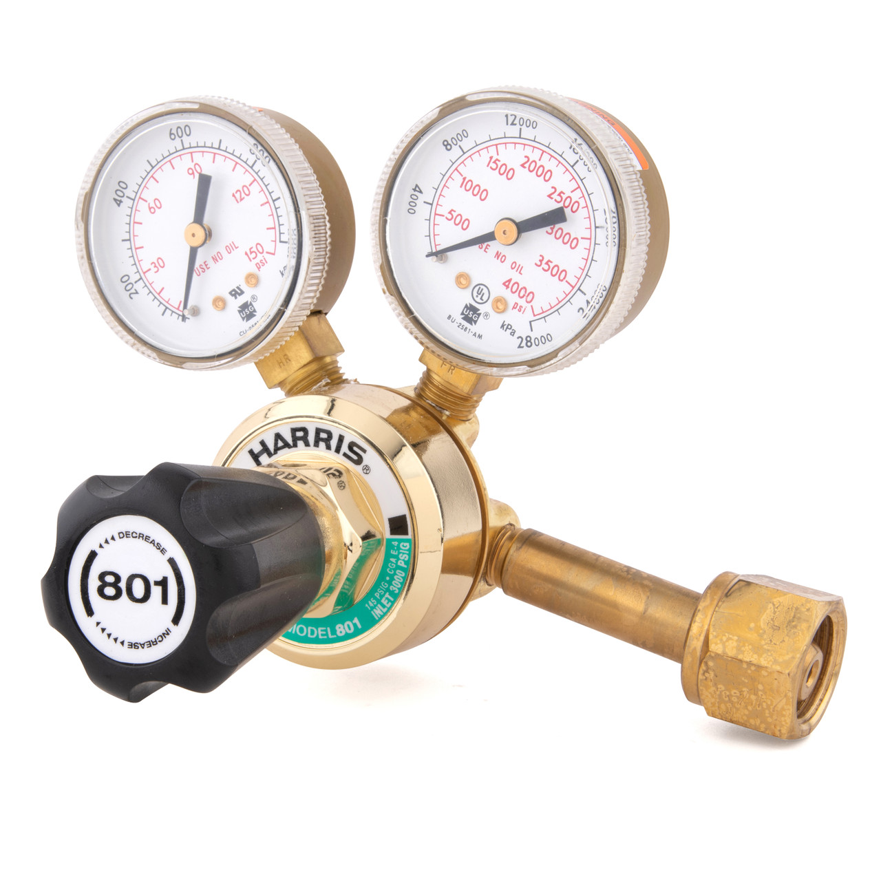 Harris 801-145-540 Oxygen Single-Stage Pressure Regulator 3002194