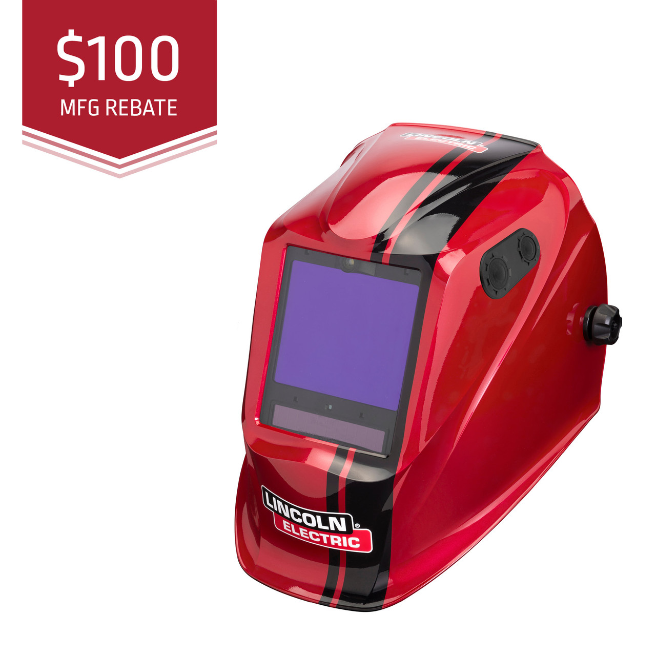 Lincoln VIKING 3350 ADV Code Red Welding Helmet - K4034-5
