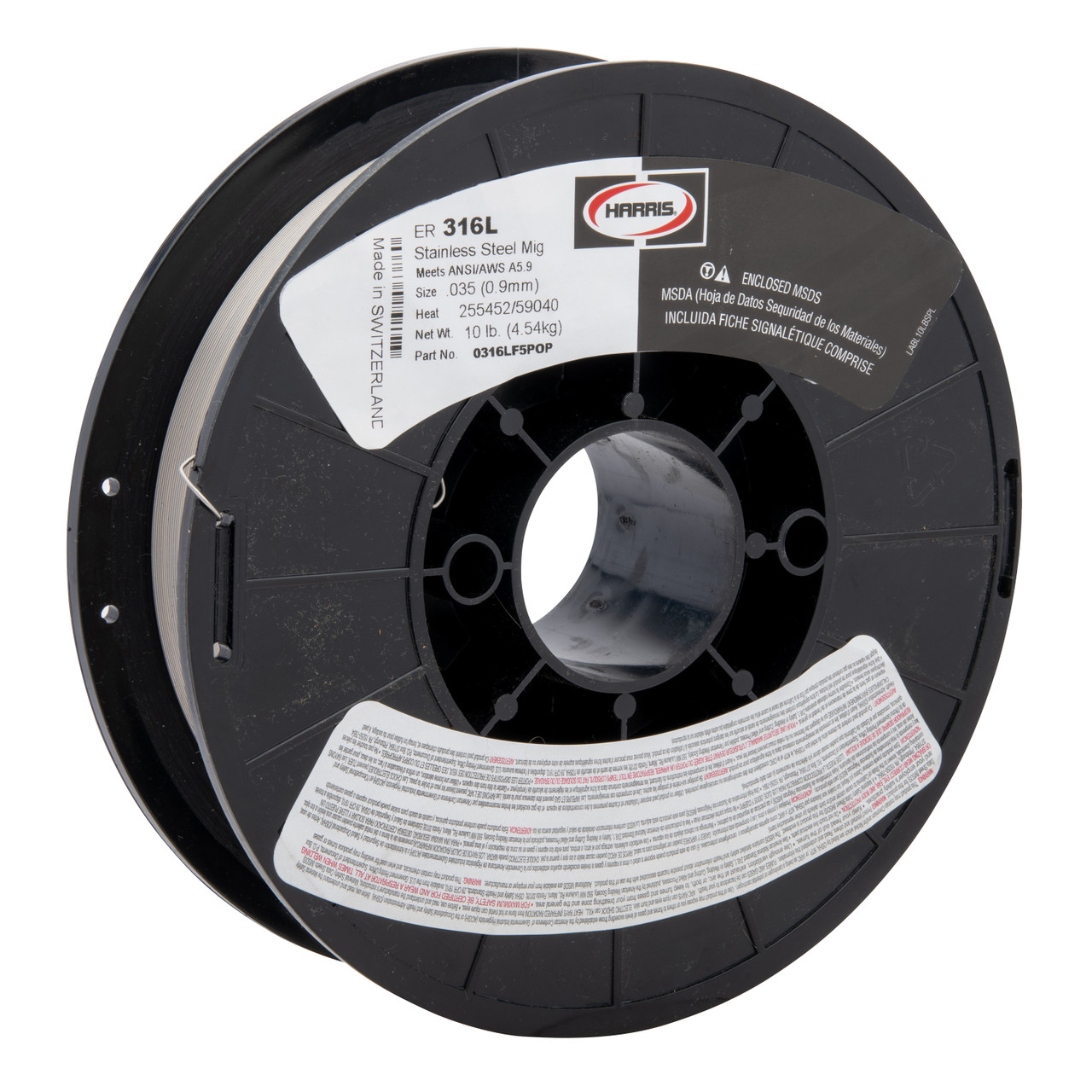 Harris 316L .035 x 10 lb. Spool Stainless Steel Welding Wire - 0316LF5