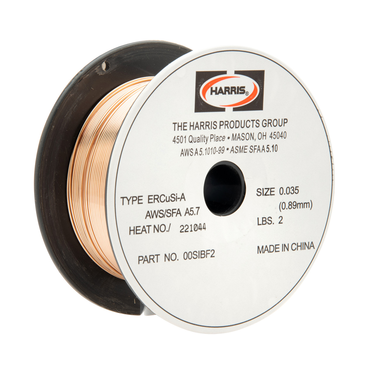 Harris .035 Silicon Bronze MIG Welding Wire 2 lb. Spool - 00SIBF2