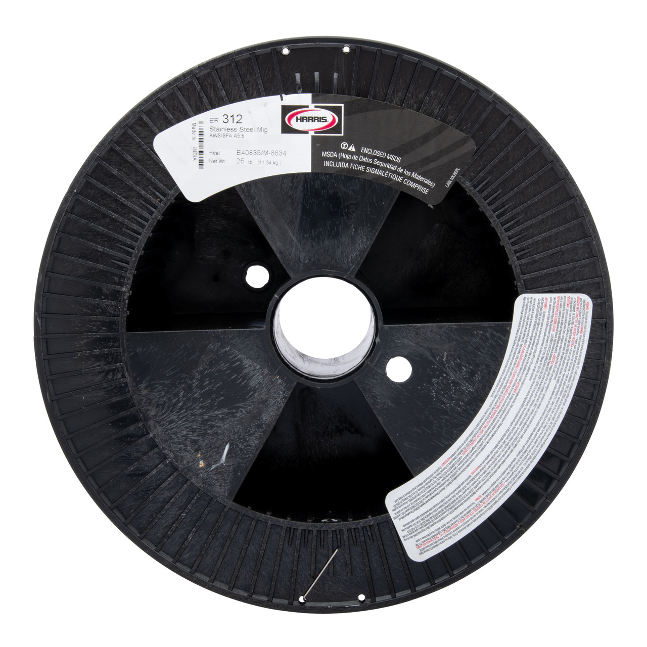 Harris 312 Stainless Steel .035 x 25 lb. Spool MIG Welding Wire 00312F8