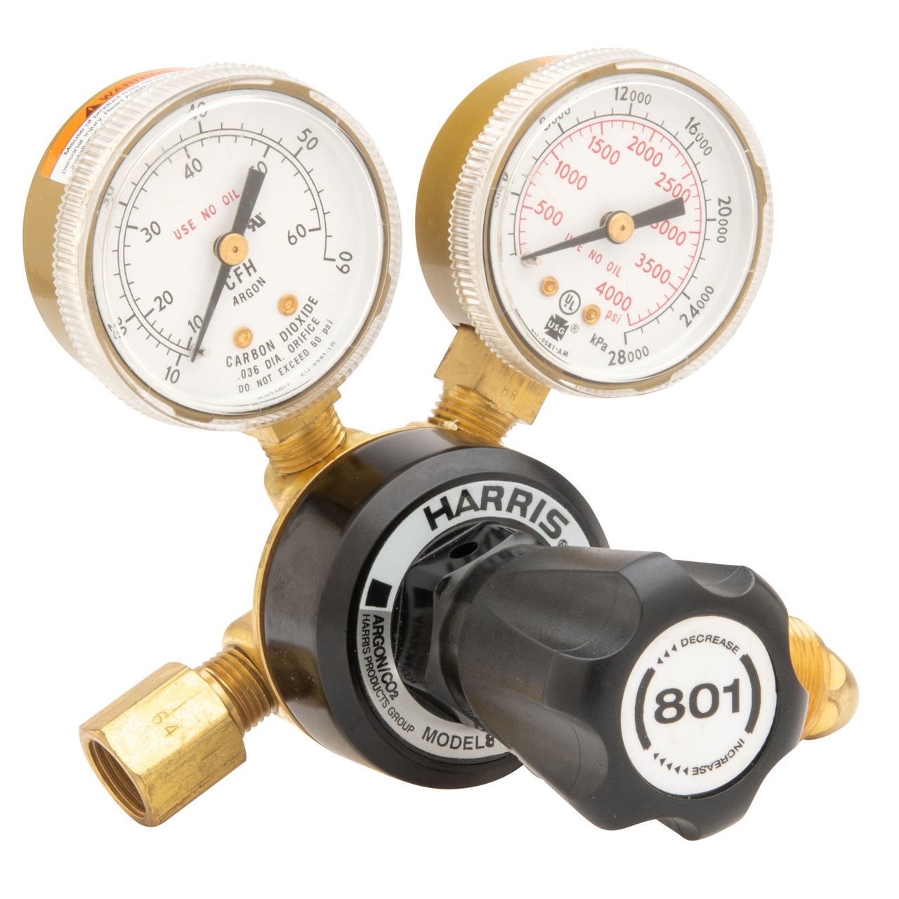 Harris Model 801-Ar60-580 Argon Flowgauge Regulator 3100508