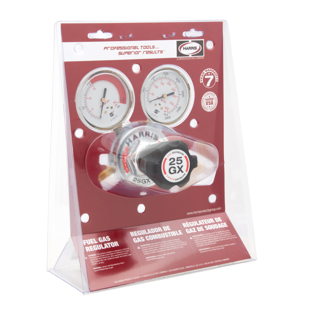 aaa Harris 25GX Single Stage Acetylene Regulator CGA 300 25GX-15