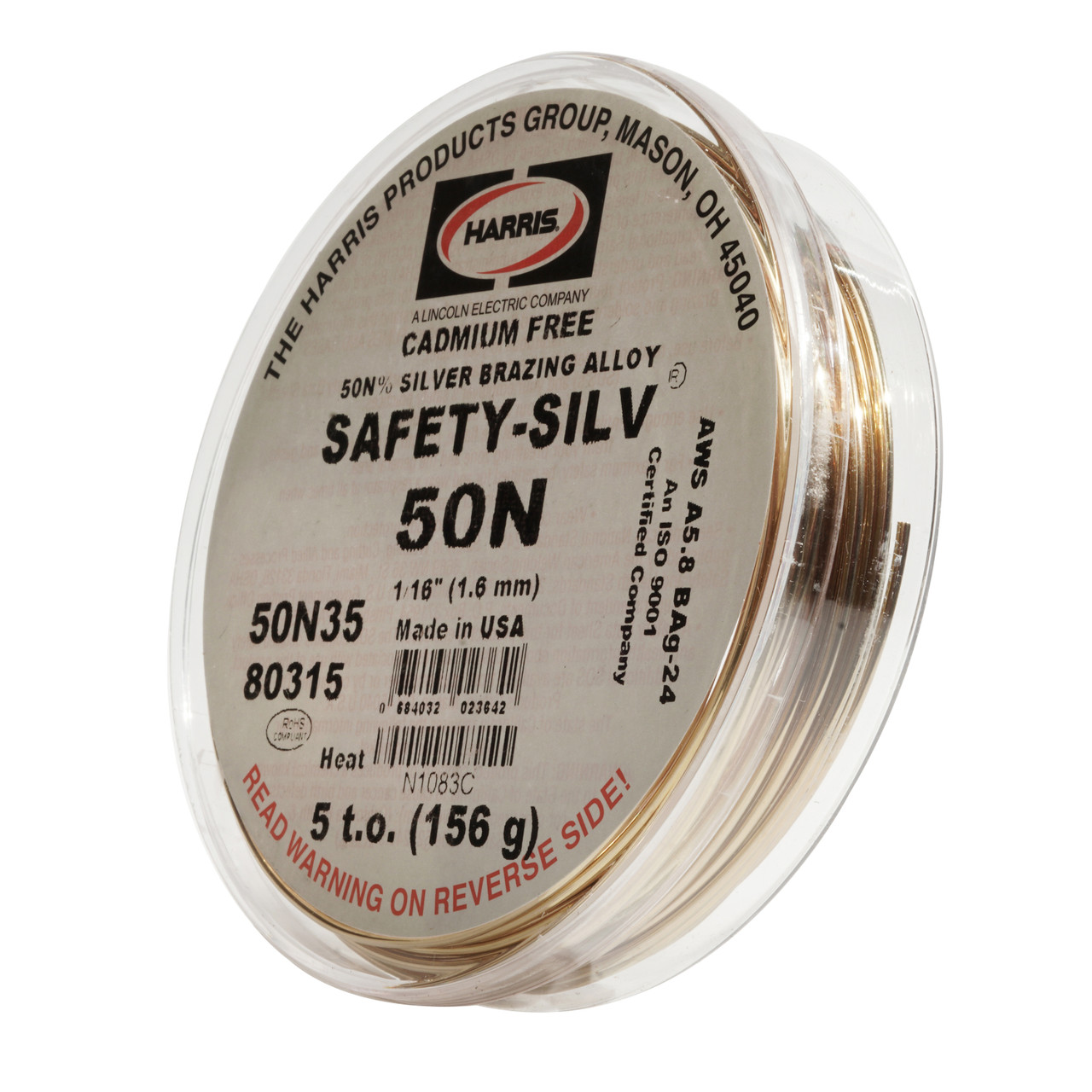 Harris Safety-Silv 50N 1/16