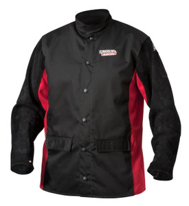 Lincoln K2986 Shadow Split Leather Sleeved Welding Jacket 