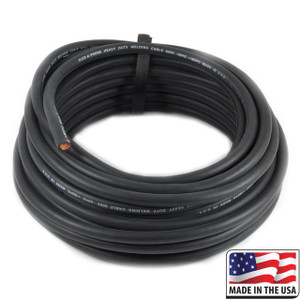 Direct Wire & Cable 25 Foot of Black #2 Flex-A-Prene Welding & Battery Cable Made In USA Direct Wire & Cable 25 Foot of Black #2 Flex-A-Prene Welding & Battery Cable Made In USA