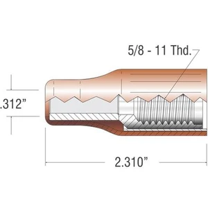 Profax 11-450 Insulated Nozzle 2-3/4" Stickout