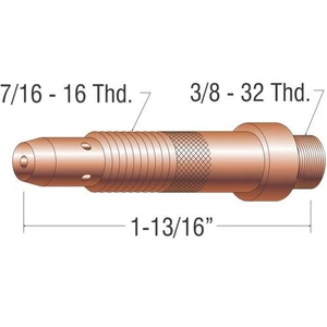 Profax 10N32 Collet Body 3/32 for 17-18-26 Series TIG Torches - 5 Pack