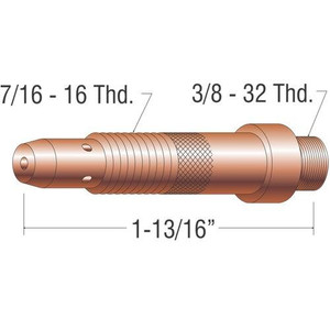 Profax 10N28 Collet Body 1/8 for 17-18-26 Series TIG Torches - 10 Pack Profax 10N28 Collet Body 1/8 for 17-18-26 Series TIG Torches - 10 Pack