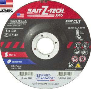 United Abrasives Sait 23101 4-1/2