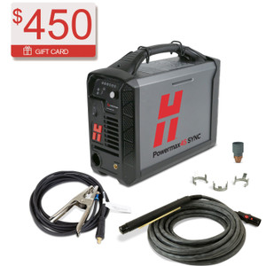 Hypertherm Powermax 45 SYNC Plasma Cutter w/ CPC Port, 50 ft. 180 Degree Machine Torch 088581
