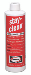 Harris Stay-Clean Liquid Soldering Flux 16 oz Bottle - SCLF16 Harris Stay-Clean Liquid Soldering Flux 16 oz Bottle - SCLF16
