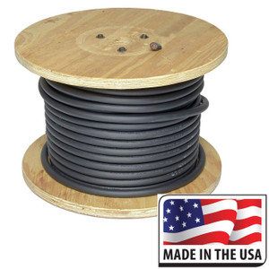Direct Wire & Cable 500 Foot Spool of Black 4/0 Flex-A-Prene Welding & Battery Cable Made In USA Direct Wire & Cable 500 Foot Spool of Black 4/0 Flex-A-Prene Welding & Battery Cable Made In USA