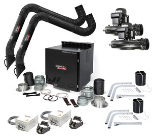 Lincoln Prism Wall Mount Mechanized Cleaning One-Pak, Dual 10 ft. Arm, Arc Sensor - K4468-7