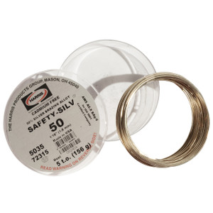 Harris Safety-Silv 50 1/16" x 5 toz High Silver Brazing Alloy - 5035