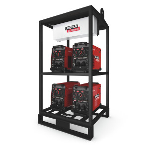 Lincoln Flextec 500X Multi Process Welders 4-Pack Rack - K4466-1