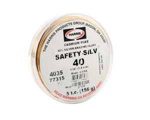 Harris Safety-Silv 40 1/16" x 5 toz High Silver Brazing Alloy - 4035