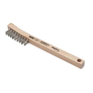 Lincoln 2 x 9 in. Stainless Steel Wire Brush with Wood Handle - K3180-1