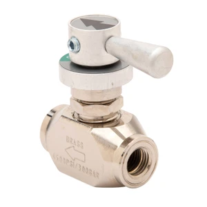 Harris 1/4-Turn Instrument Valve 1/4" FNPT x 1/4" FNPT Brass - 9101388