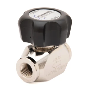 Harris 1/2-Turn Instrument Valve 1/4" MNPT x 1/4" FNPT Nickel-Plated Brass - 9105190
