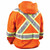 Revco Black Stallion TruGuard 200 FR Cotton Hooded Sweatshirt Orange with Reflective Safety Stripes