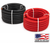Direct Wire Flex-A-Prene 1/0 Welding Cable 50 Foot Set - 25 Foot Black + 25 Foot Red - Made In USA